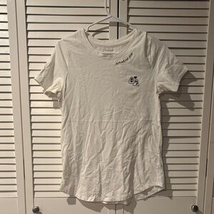 Old Navy Cream T-Shirt with Black Script